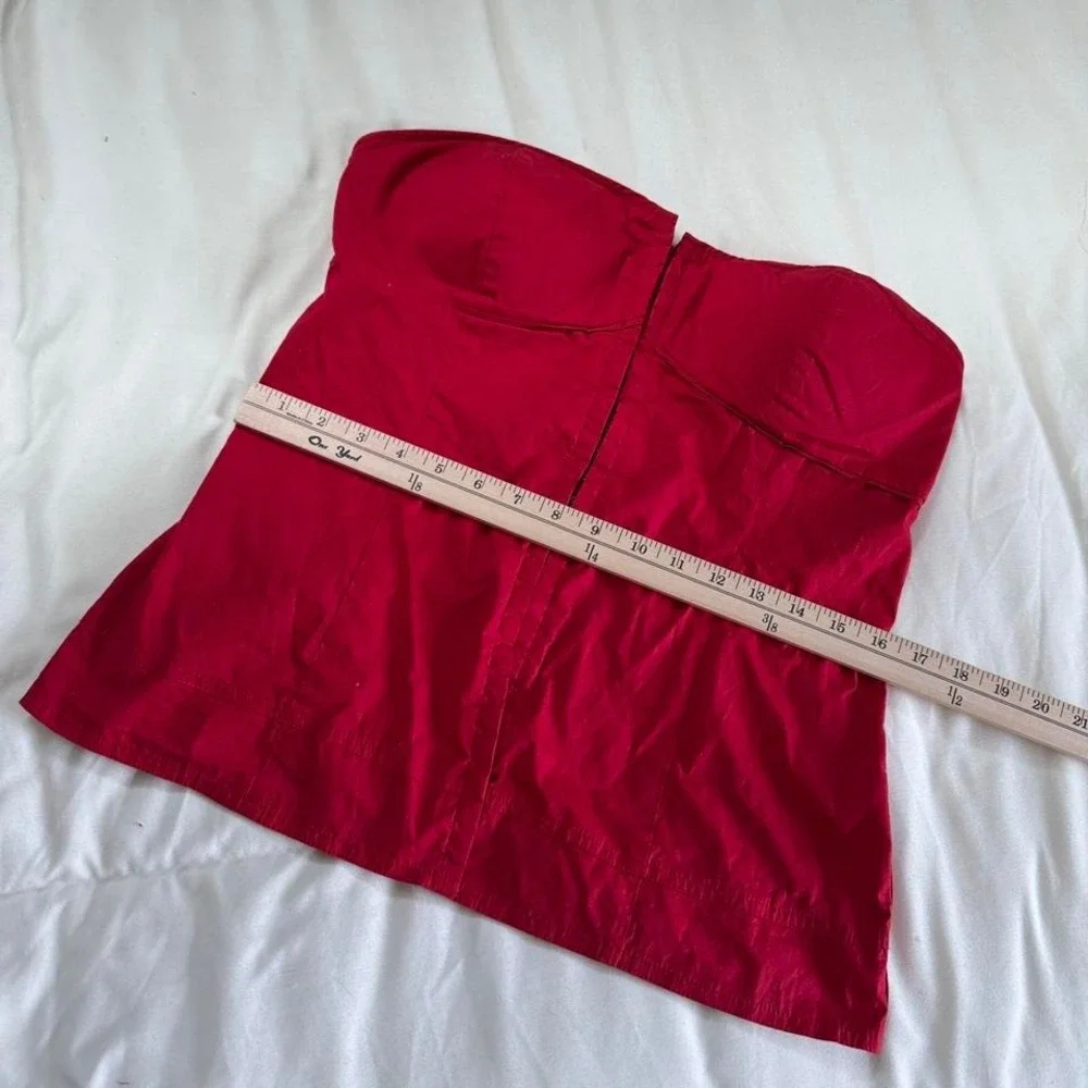 red corset top  Y2K red corset top Guess size xl - Picture 4 of 7